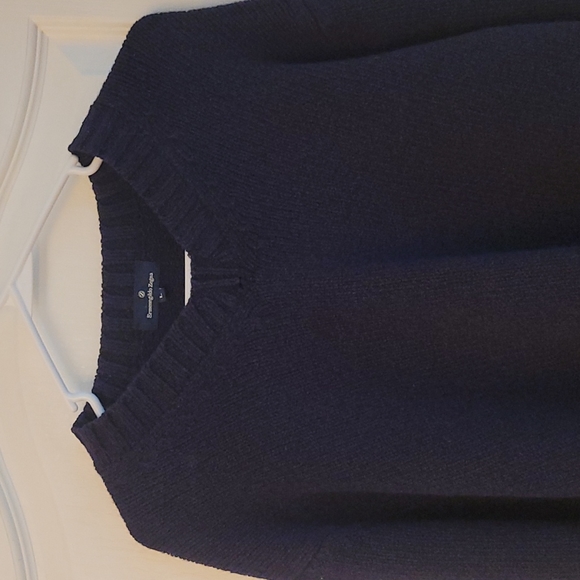EUC Wool and Cotton Navy Ermenegildo Zenga Sweater - Picture 8 of 12